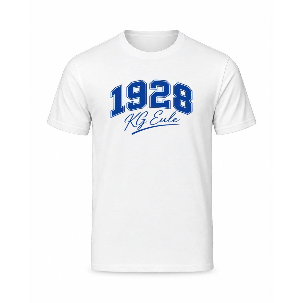 KG Eule 1928 Jubiläumsshirt Tee Jays Luxury – weiß – Vorderseite