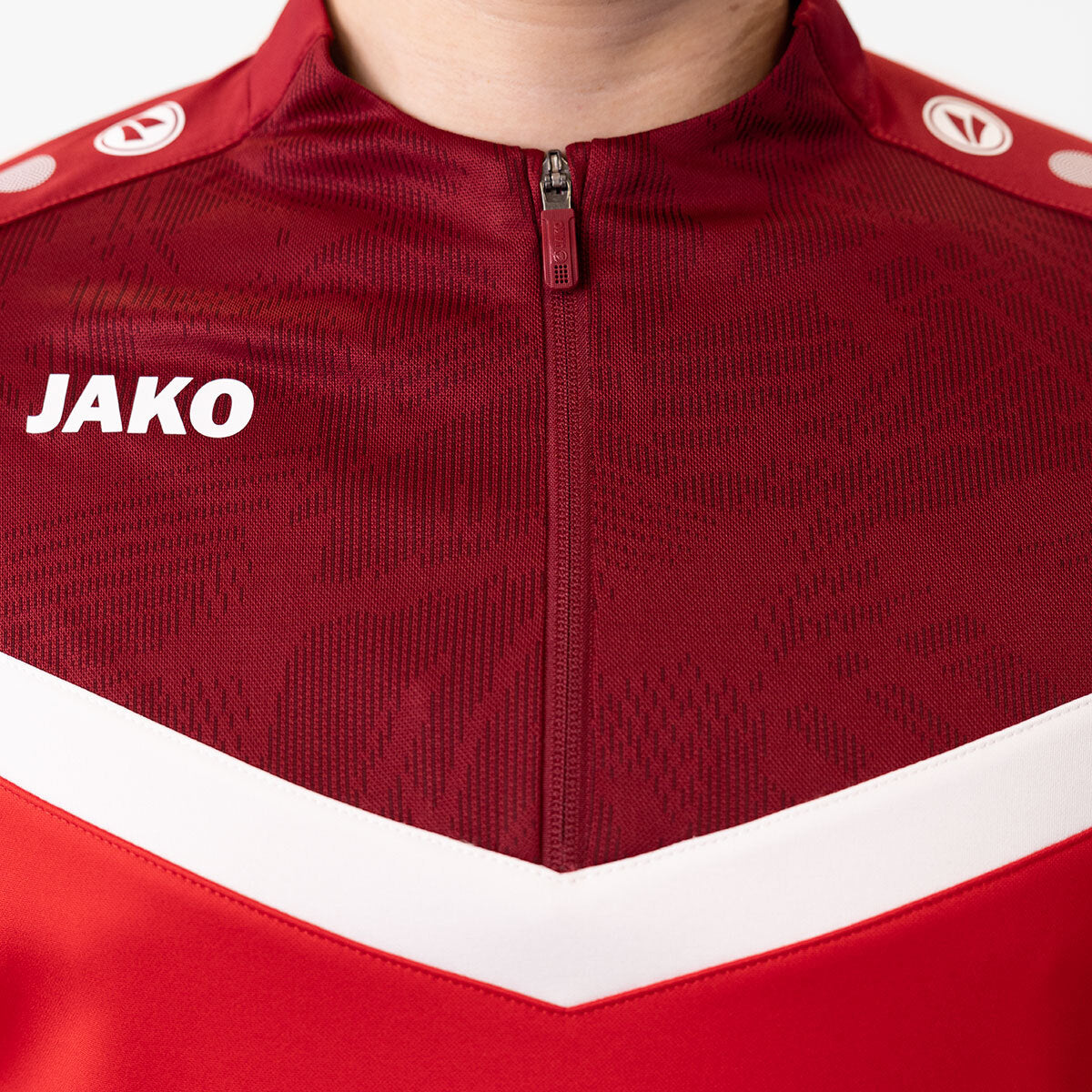 JAKO Ziptop Iconic 8624 rot/weinrot