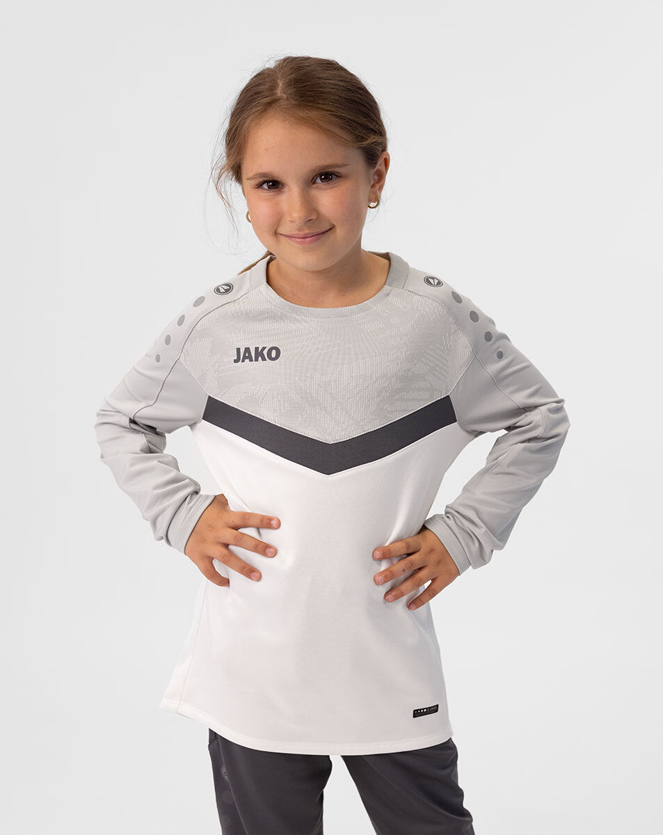 JAKO Sweat Iconic 8824 weiß/soft grey/anthra light