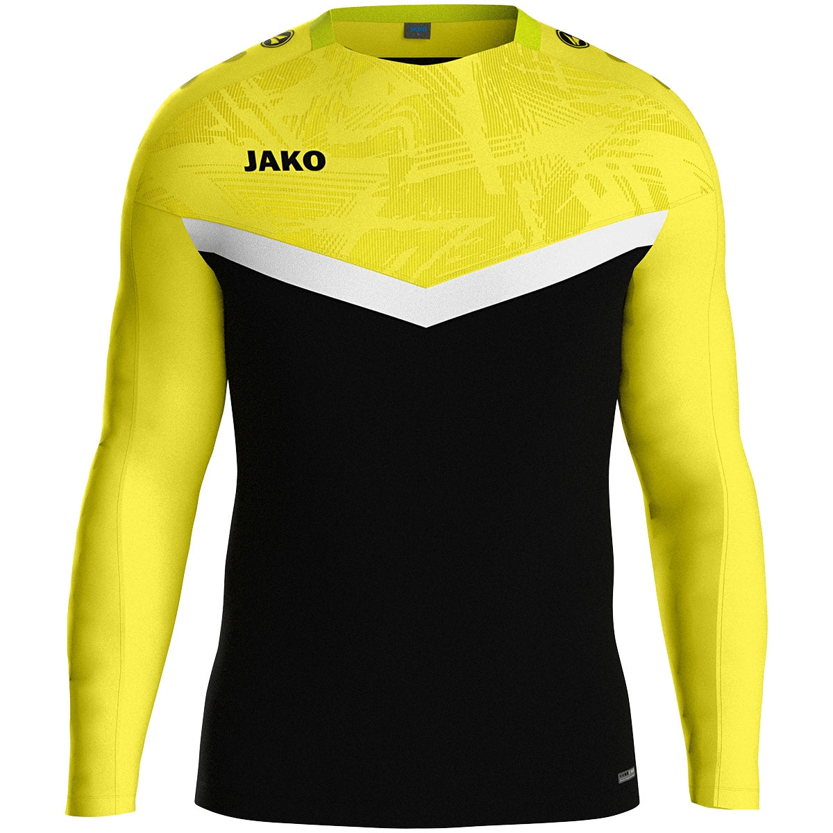 JAKO Sweat Iconic 8824 schwarz/soft yellow