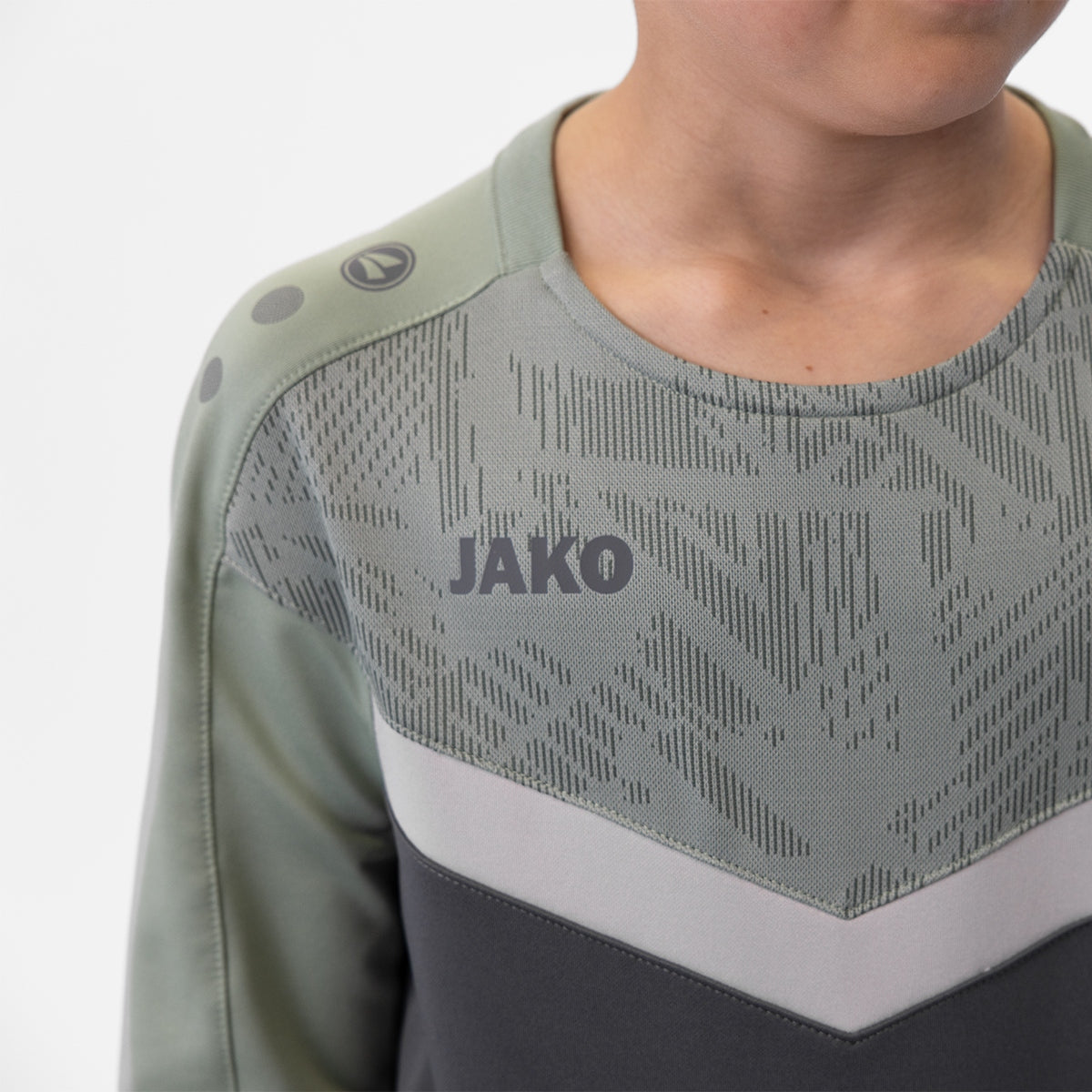 JAKO Sweat Iconic 8824 anthra light/mintgrün/soft grey