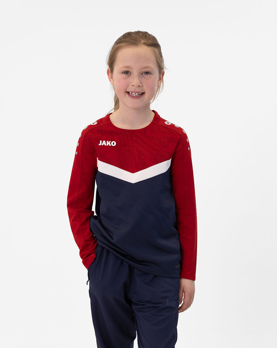 JAKO Sweat Iconic 8824 marine/chili rot