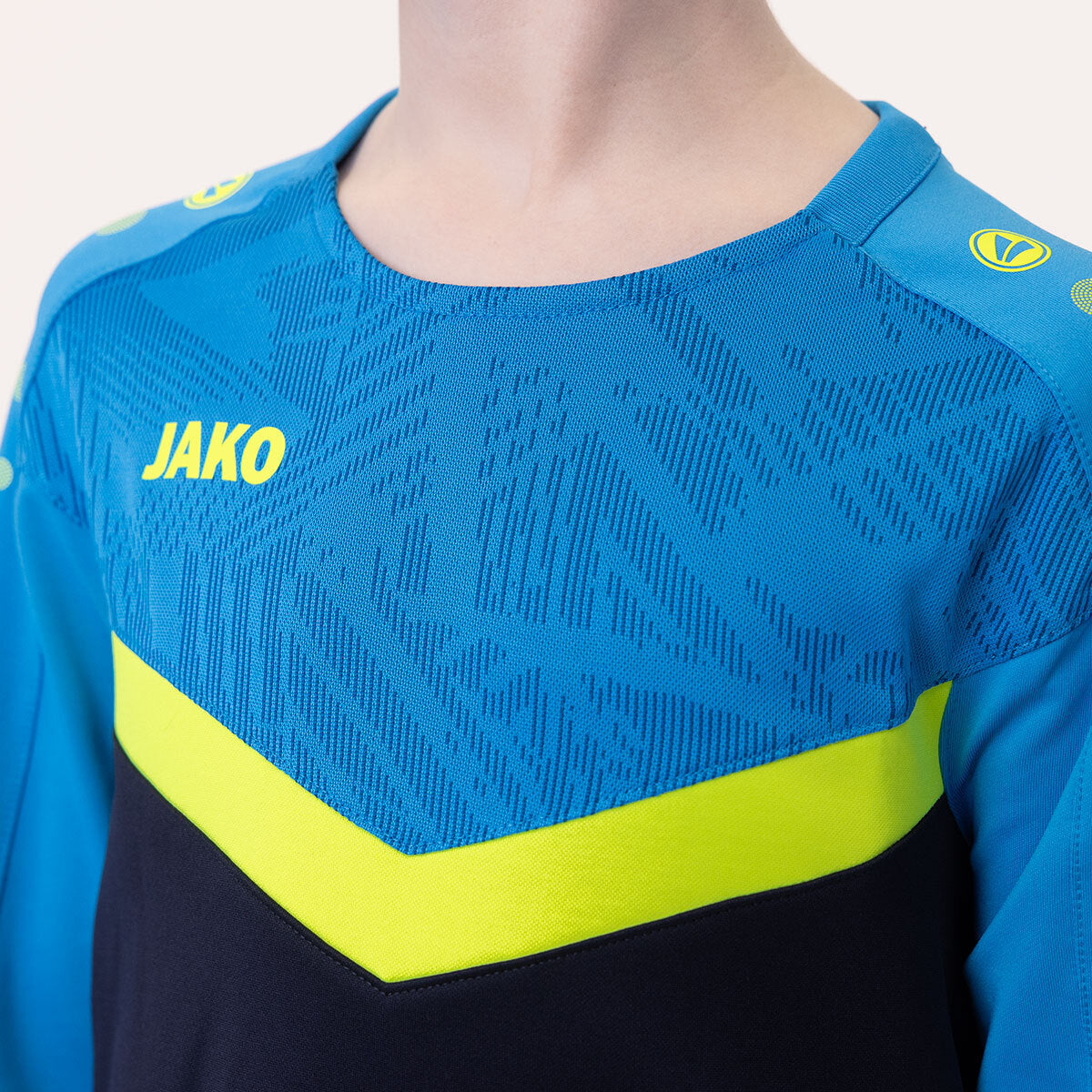 JAKO Sweat Iconic 8824 marine/JAKO blau/neongelb