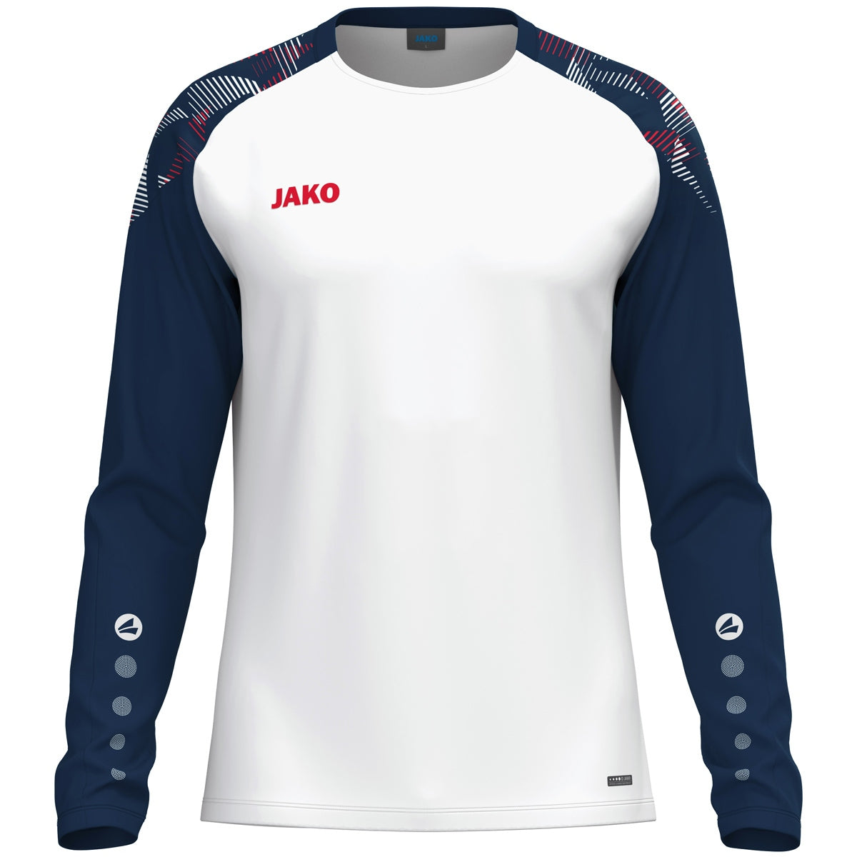 JAKO Longsleeve Sonic weiß/marine/rot