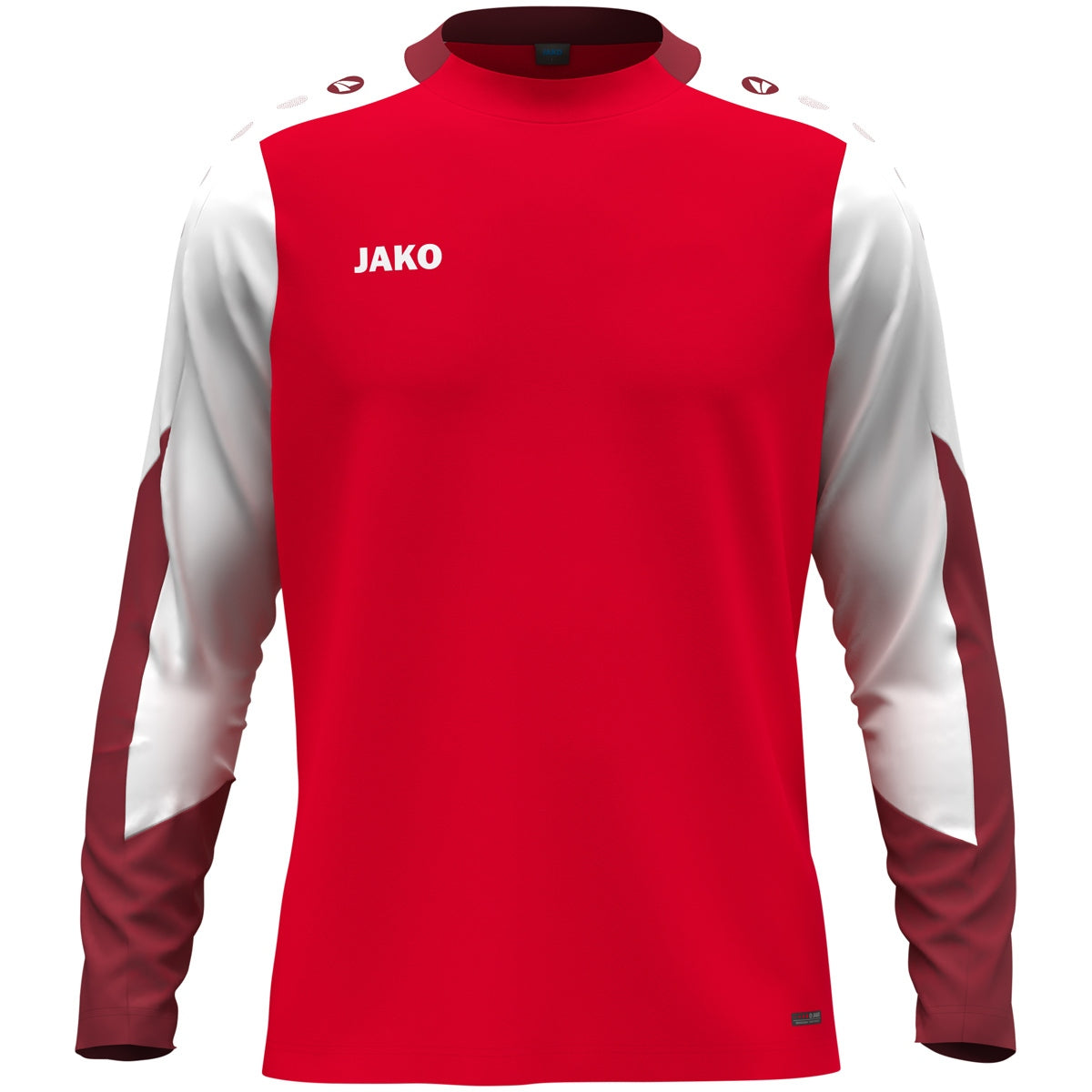 JAKO Longsleeve Dynamic rot/weiß/dunkelrot