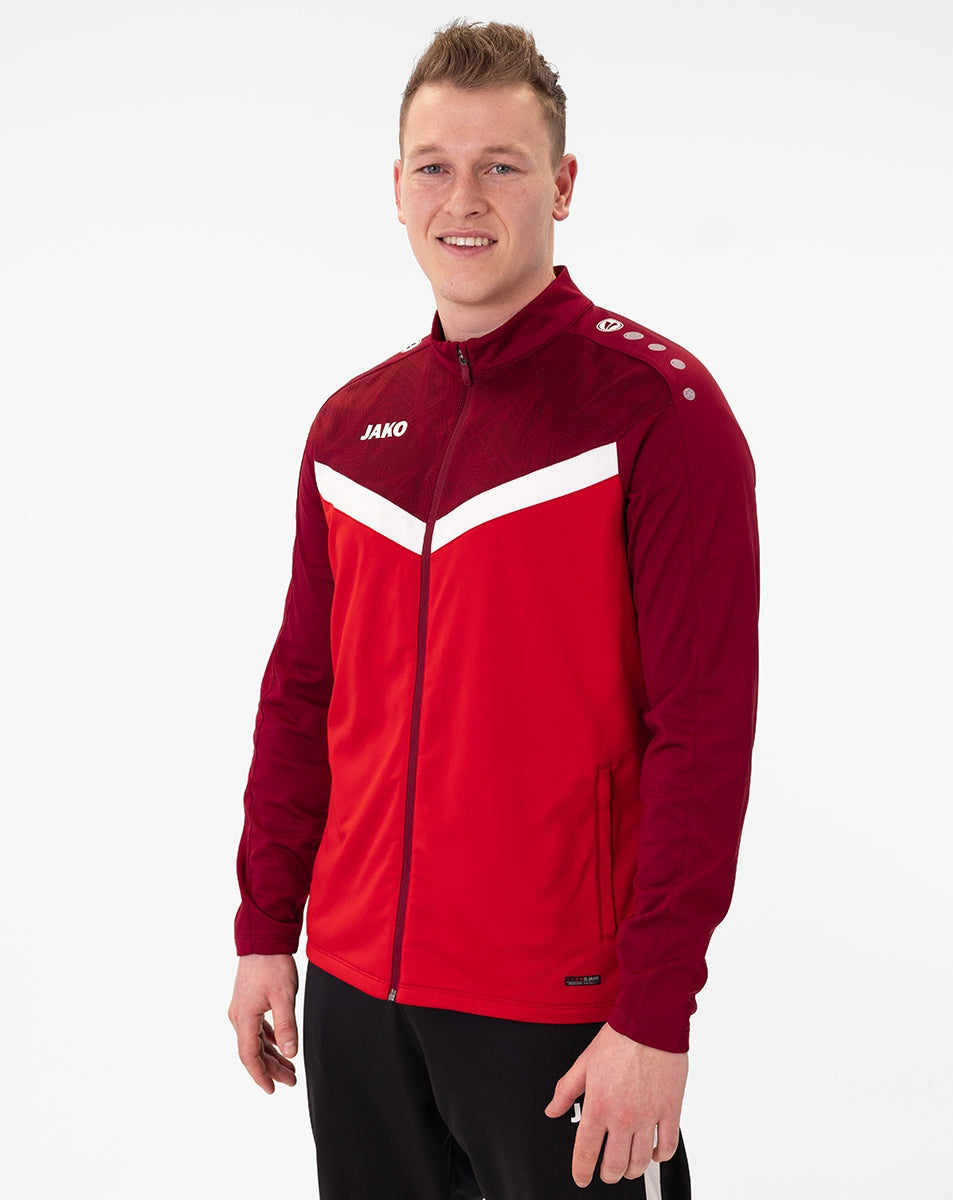 JAKO Polyesterjacke Iconic 9324 rot/weinrot
