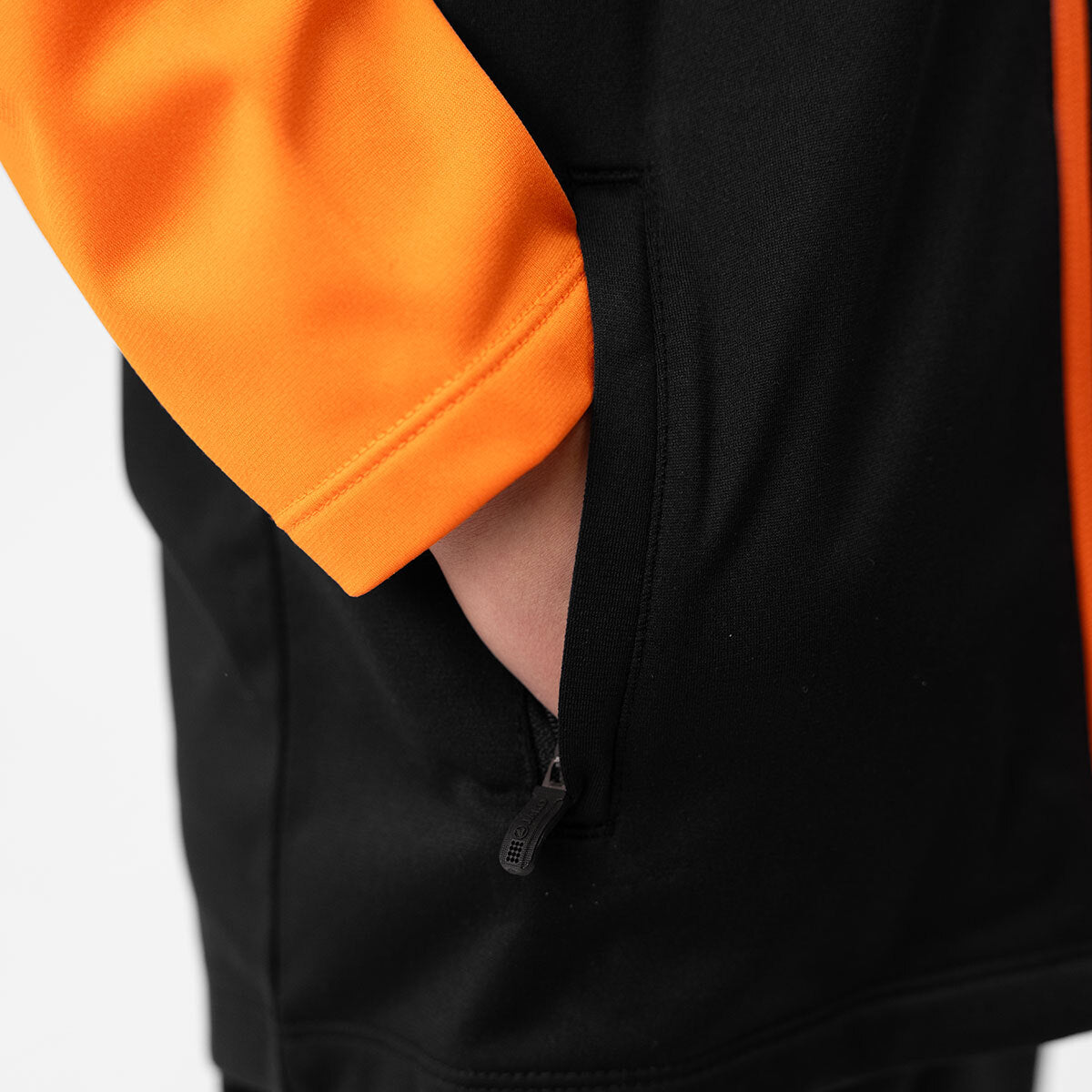 JAKO Polyesterjacke Iconic 9324 schwarz/neonorange