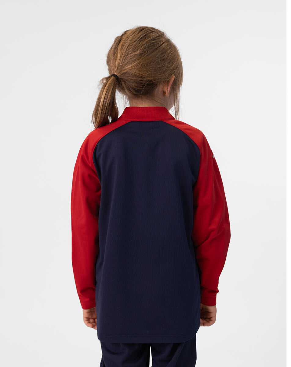 JAKO Polyesterjacke Iconic 9324 marine/chili rot