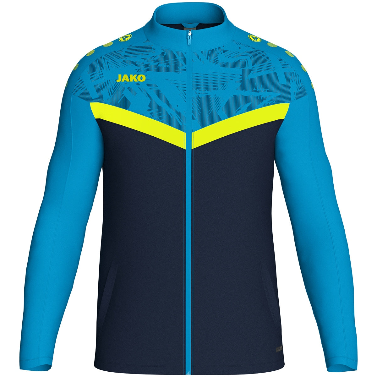 JAKO Polyesterjacke Iconic 9324 marine/JAKO blau/neongelb