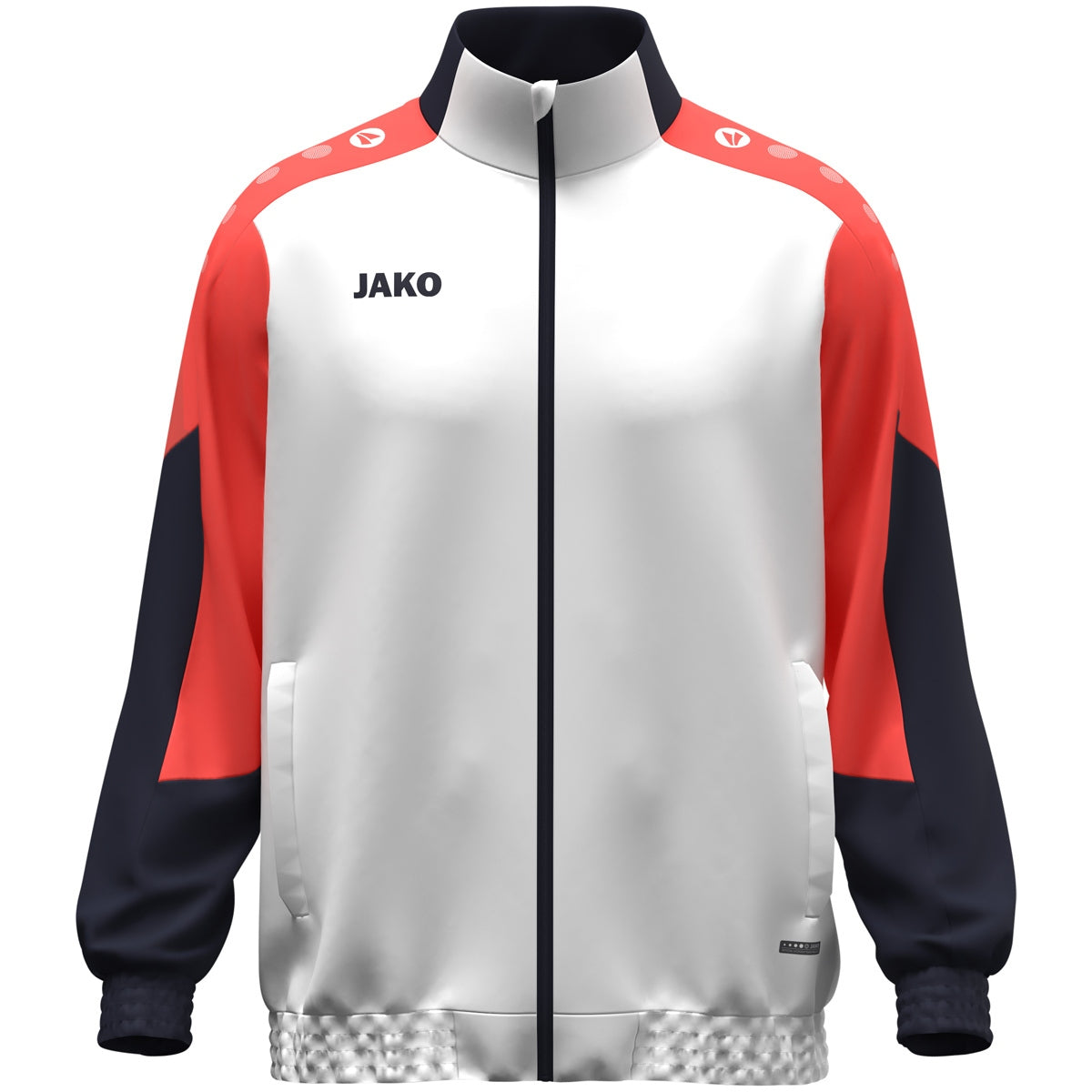 JAKO Webjacke Dynamic weiß/coral/marine