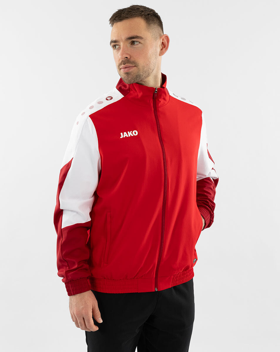 JAKO Webjacke Dynamic rot/weiß/dunkelrot