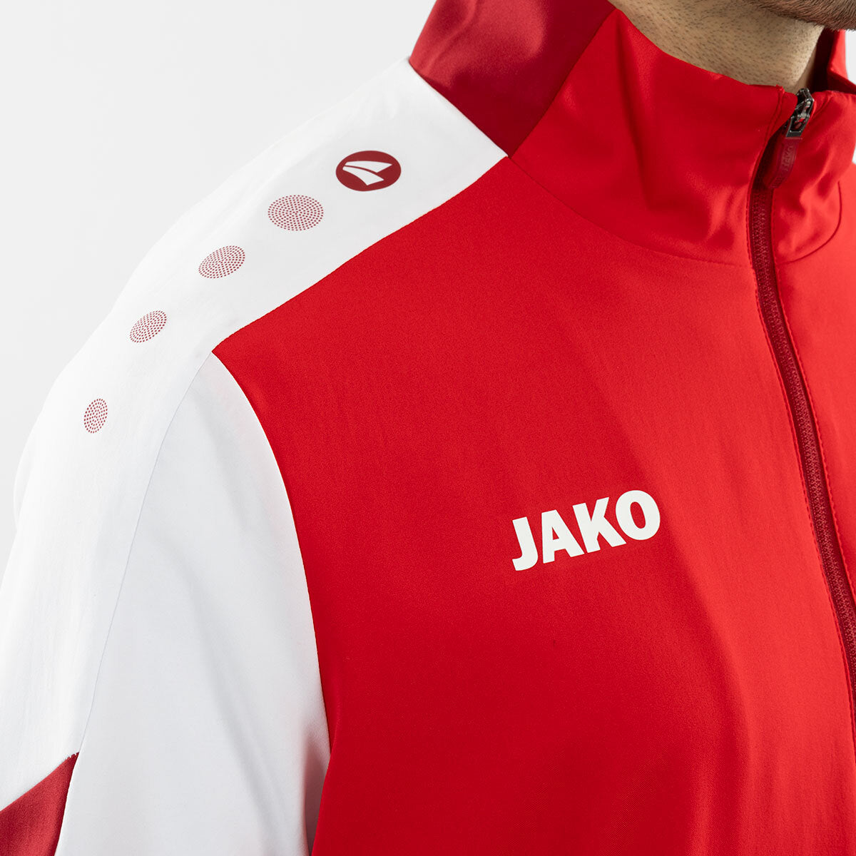 JAKO Webjacke Dynamic rot/weiß/dunkelrot