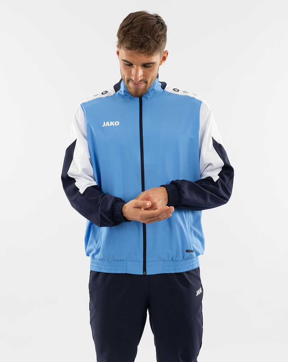 JAKO Webjacke Dynamic skyblue/weiß/marine