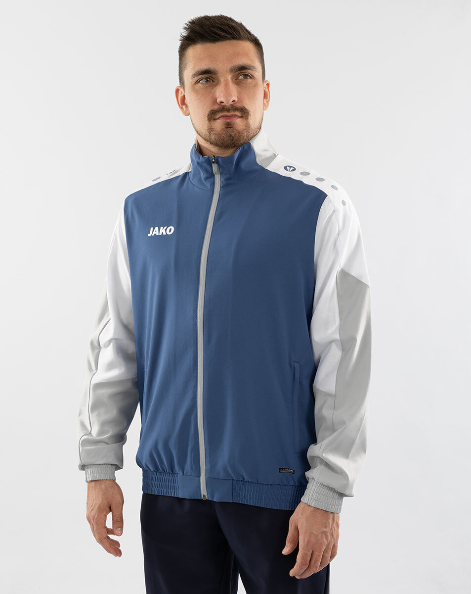JAKO Webjacke Dynamic nachtblau/weiß/hellgrau