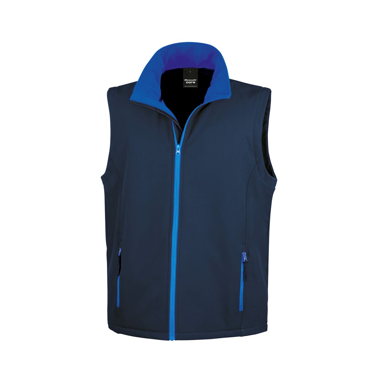 Softshell Bodywarmer Result Navy/Royal Vorderseite