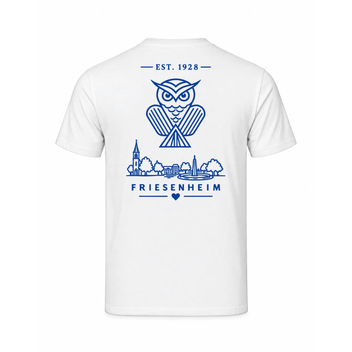 KG Eule 1928 Jubiläumsshirt Tee Jays Luxury – weiß – Rückseite