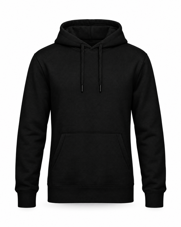 Hoodie B&C King schwarz – Vorderansicht