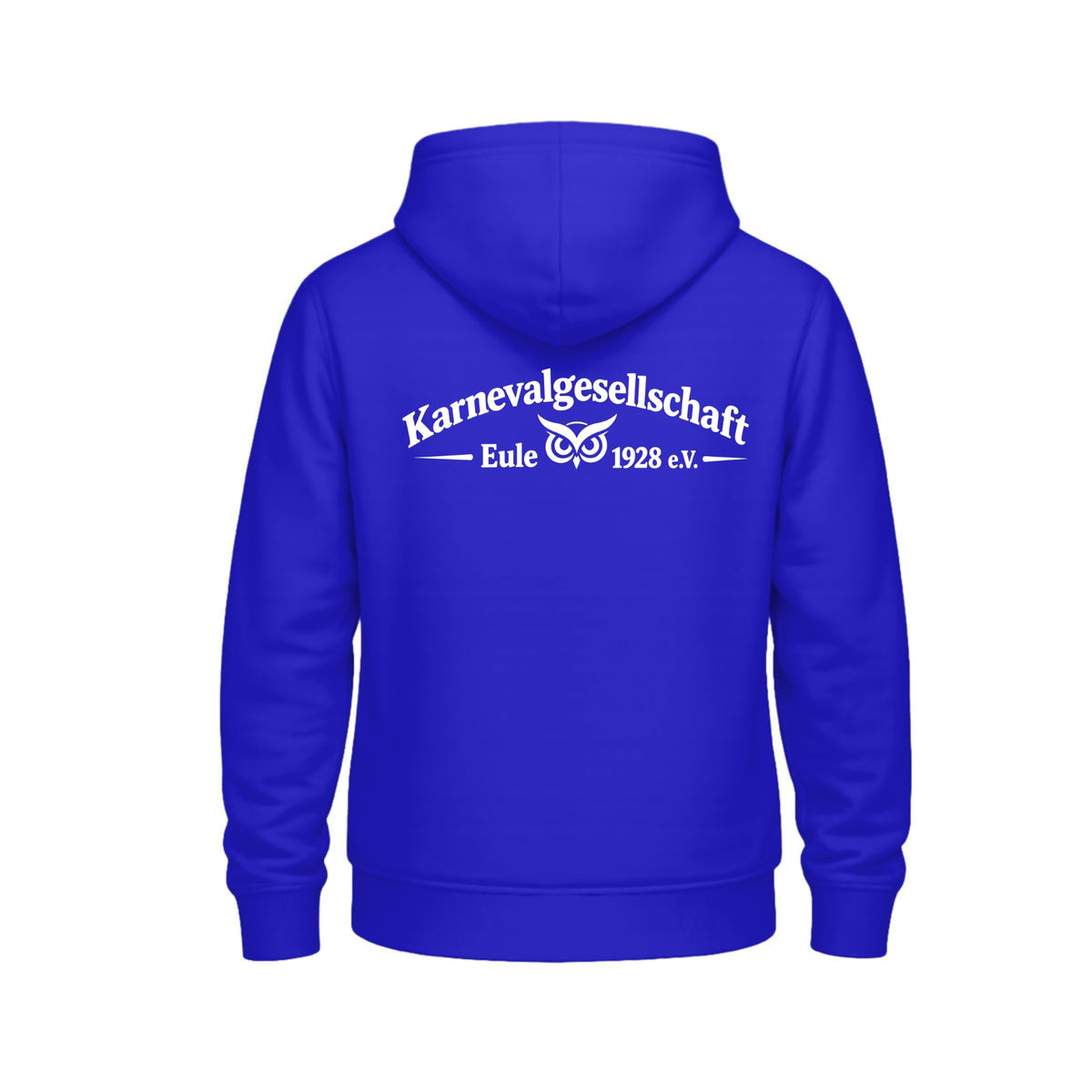 KG Eule Basic Hoodie Heavy BYB – Cobalt Blue – Rückseite