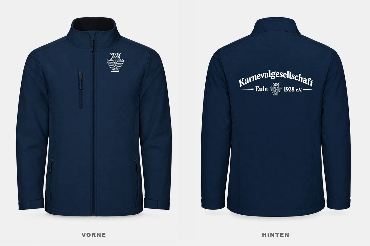 KG Eule 1928 Softshelljacke Roly Nebraska Navy vorne und hinten