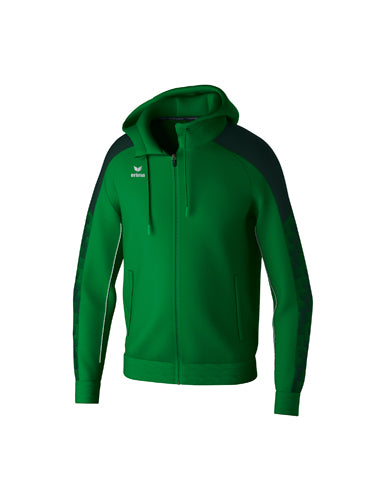 ERIMA EVO STAR Trainingsjacke mit Kapuze smaragd/pine grove – Vorderansicht
