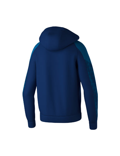 ERIMA EVO STAR Trainingsjacke mit Kapuze new navy/mykonos blue – Rückansicht
