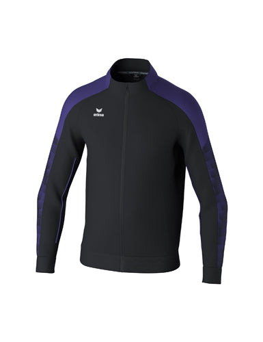 ERIMA EVO STAR Trainingsjacke schwarz/ultra violet – Vorderansicht