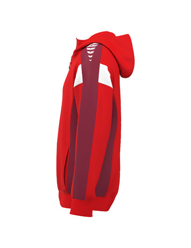 ERIMA CELEBRATE 125 Training Jacket with hood rot/new bordeaux – Seitenansicht