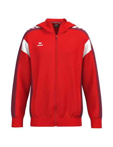 ERIMA CELEBRATE 125 Training Jacket with hood rot/new bordeaux – Vorderansicht