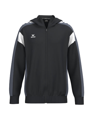 ERIMA CELEBRATE 125 Training Jacket with hood schwarz/slate grey – Vorderansicht