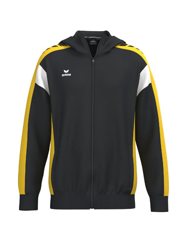 ERIMA CELEBRATE 125 Training Jacket with hood schwarz/gelb – Vorderansicht