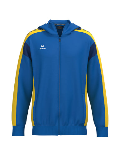 ERIMA CELEBRATE 125 Training Jacket with hood new royal/gelb – Vorderansicht