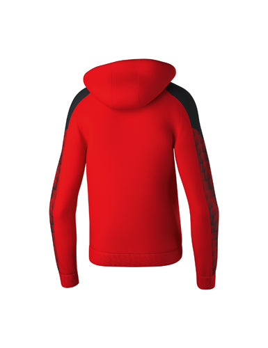 ERIMA EVO STAR Kapuzensweat rot/schwarz – Rückansicht