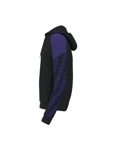 ERIMA EVO STAR Kapuzensweat schwarz/ultra violet – Seitenansicht