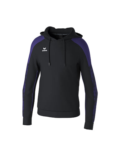 ERIMA EVO STAR Kapuzensweat schwarz/ultra violet – Vorderansicht