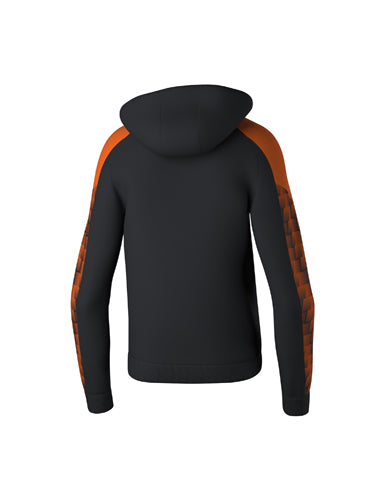 ERIMA EVO STAR Kapuzensweat schwarz/orange – Rückansicht