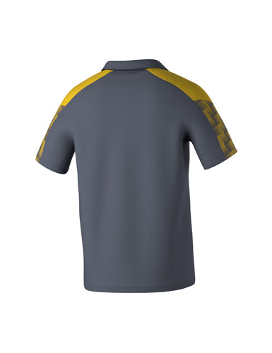 ERIMA EVO STAR Poloshirt slate grey/gelb – Rückansicht