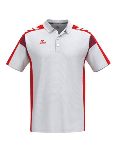 ERIMA CELEBRATE 125 Poloshirt function weiß/rot – Vorderansicht