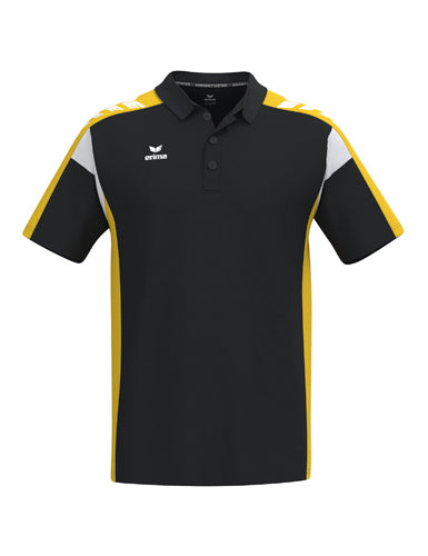 ERIMA CELEBRATE 125 Poloshirt function schwarz/gelb – Vorderansicht