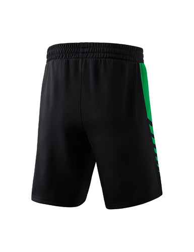 ERIMA Six Wings Worker Shorts schwarz/smaragd – Rückansicht