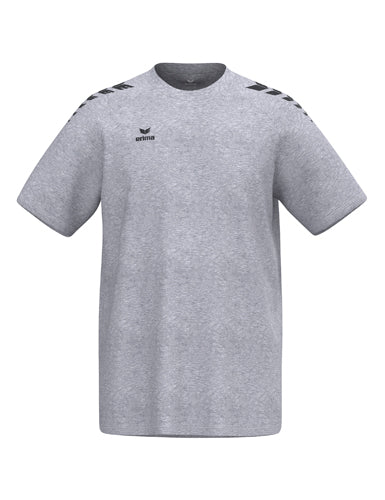 ERIMA CMPT Wings T-Shirt grau melange/schwarz – Vorderansicht