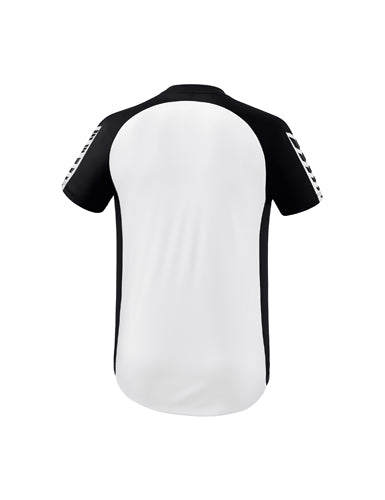 ERIMA Six Wings Trikot weiß/schwarz – Rückansicht