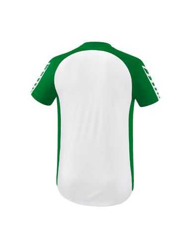 ERIMA Six Wings Trikot weiß/smaragd – Rückansicht