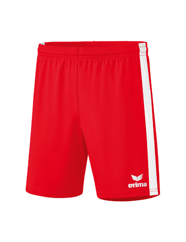 ERIMA Retro Star Shorts rot/weiß – Vorderansicht