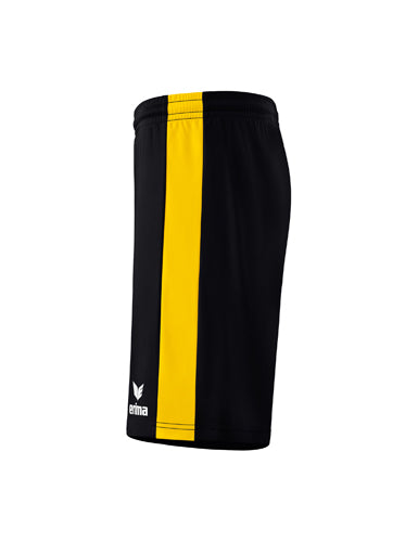 ERIMA Retro Star Shorts schwarz/gelb – Seitenansicht