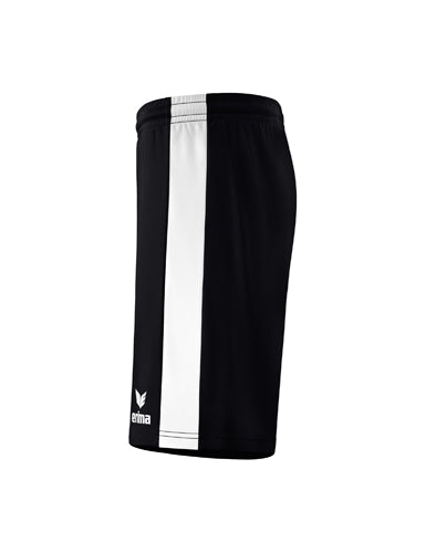 ERIMA Retro Star Shorts schwarz/weiß – Seitenansicht