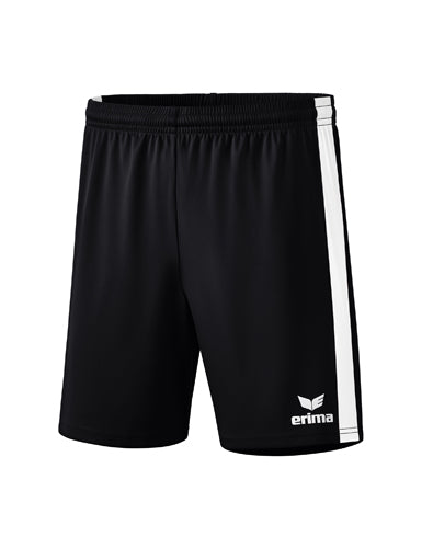 ERIMA Retro Star Shorts schwarz/weiß – Vorderansicht