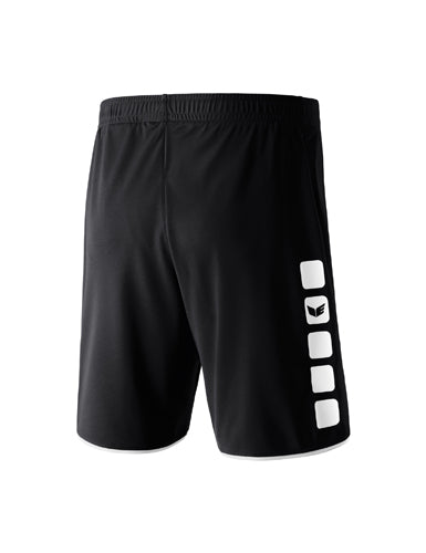 ERIMA CLASSIC 5-C Shorts schwarz/weiß – Rückansicht