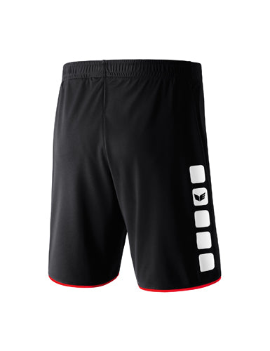 ERIMA CLASSIC 5-C Shorts schwarz/rot – Rückansicht
