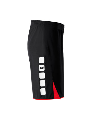 ERIMA CLASSIC 5-C Shorts schwarz/rot – Seitenansicht
