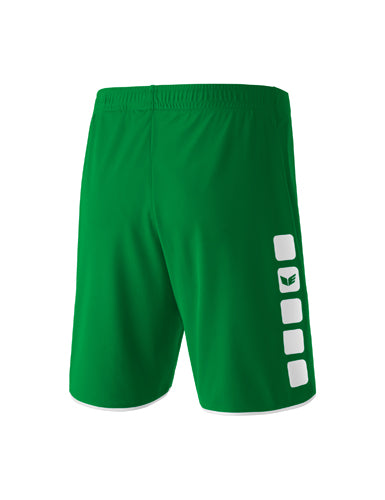ERIMA CLASSIC 5-C Shorts smaragd/weiß – Rückansicht